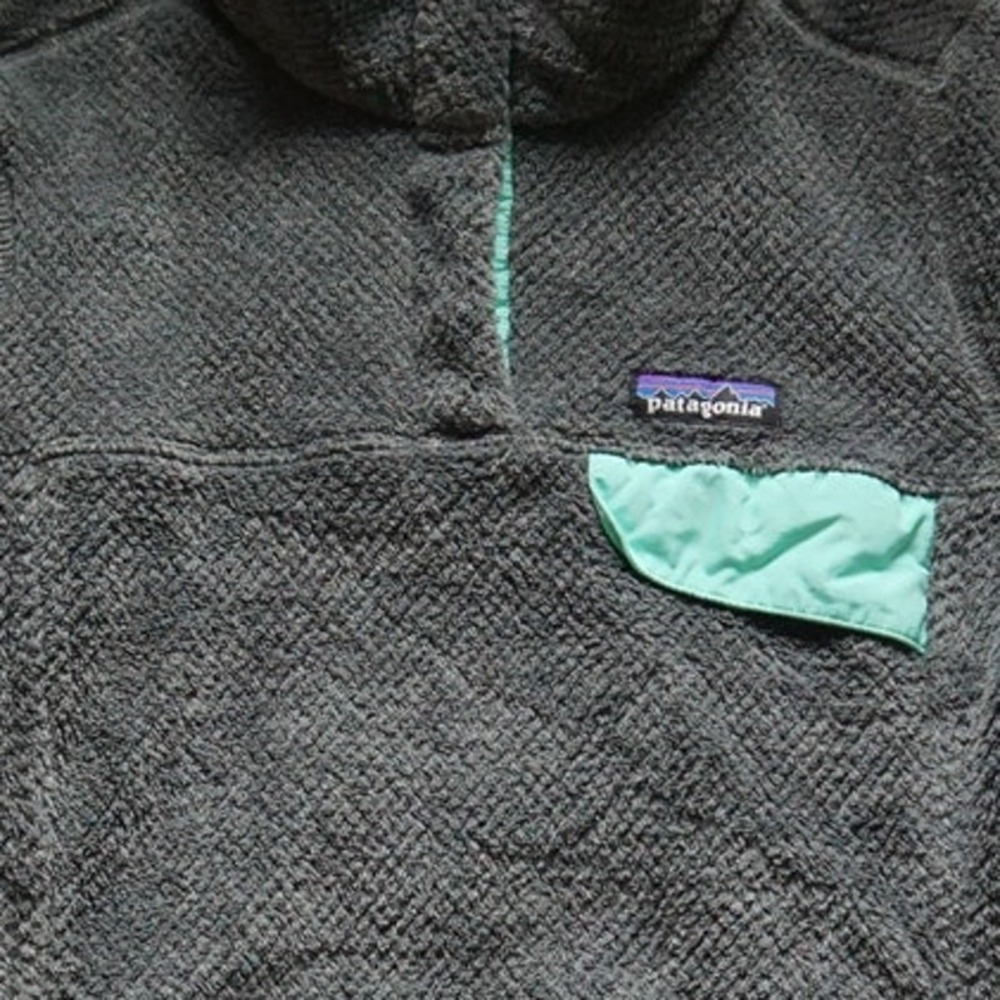Patagonia Womens Re-Tool Snap-T Pullover Gray Teal Fleece 25443 Size S - Picture 3 of 7